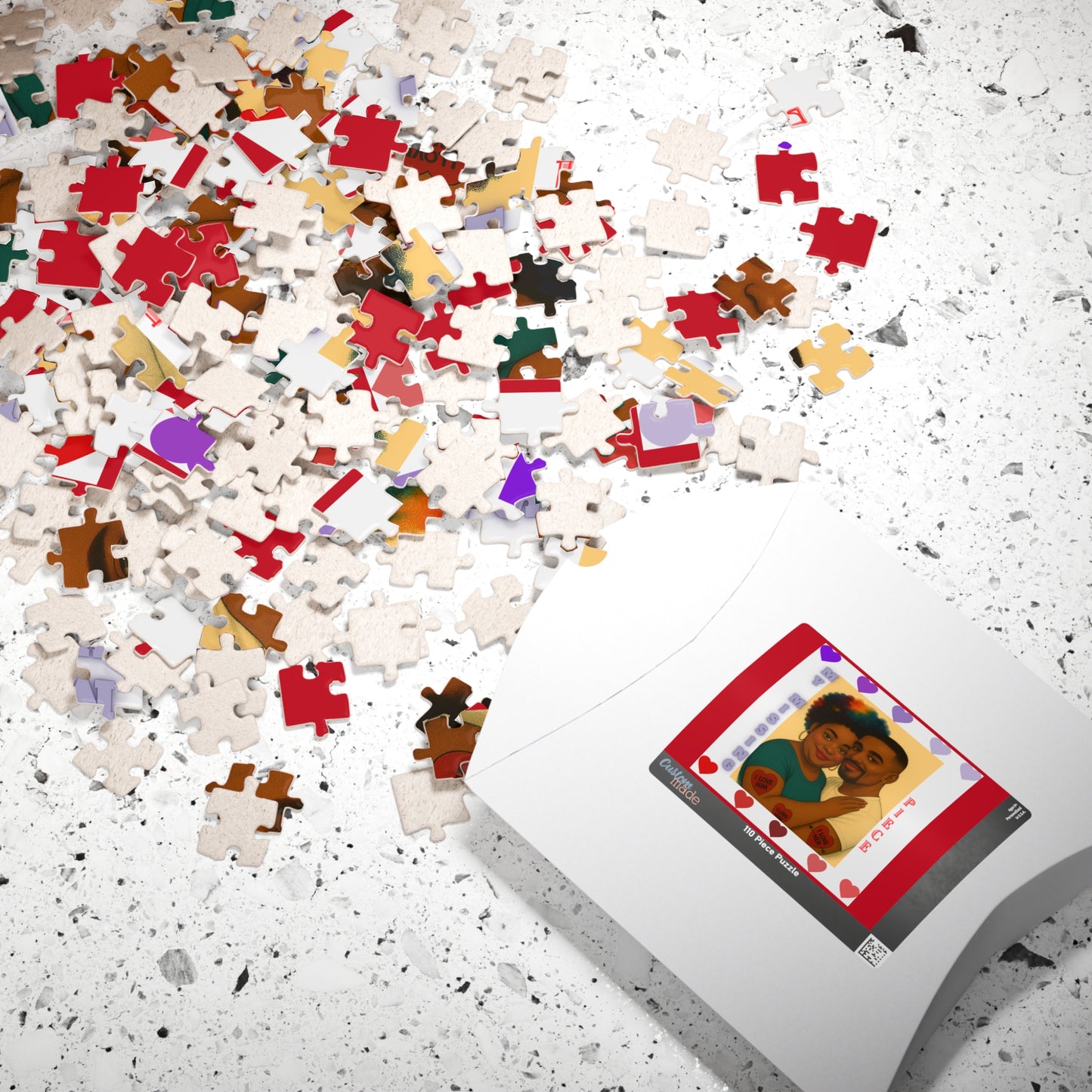des BLACK LOVE VALENTINES Puzzle (110-piece)